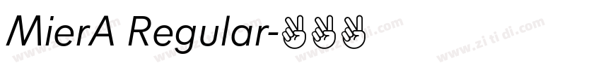 MierA Regular字体转换